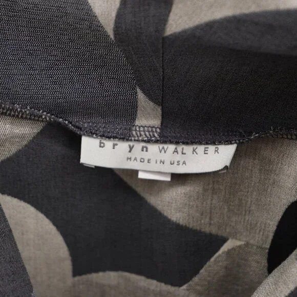 BRYN WALKER Draped Cowl Neck Asymmetrical Hem Wrap Cropped Top Size XXL - Picture 6 of 8